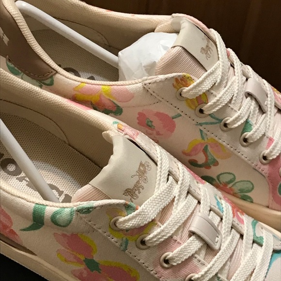 🌺🍃 Coach Clip Low Top Sneaker Dreamy Floral Print  6.5 7 8 8.5 9 9.5 10 11 - Picture 8 of 15